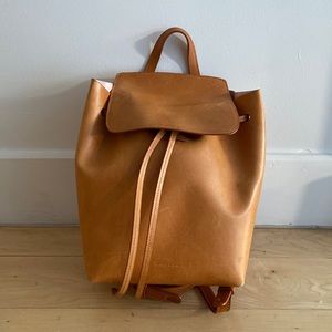 Mansur Gavriel small veg tan leather backpack